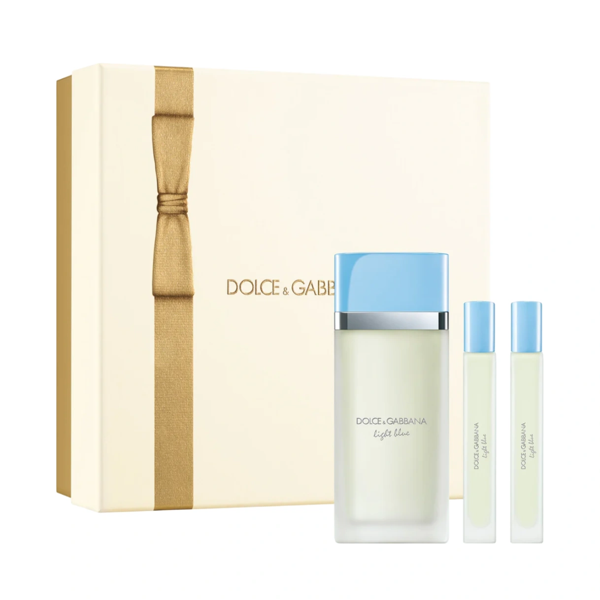 dolce-gabbana-light-blue-giftset-3 DOLCE & GABBANA Light Blue Giftset EDT 100 ml + EDT 10 ml + EDT 10 ml - Image 1