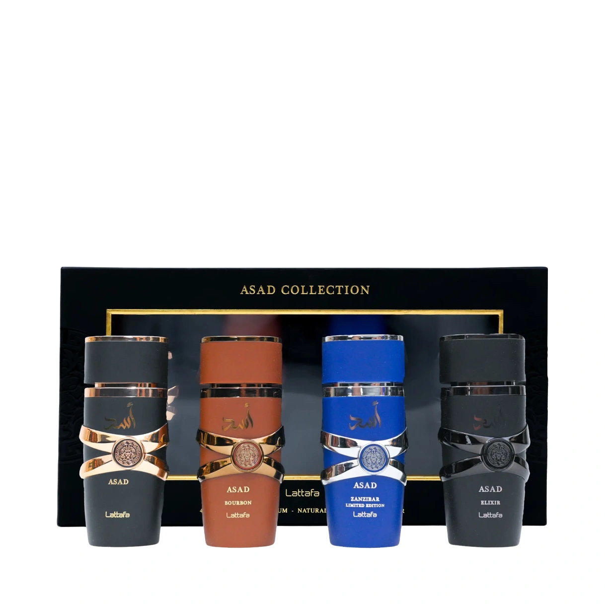 lattafa-asad-collection-giftset-1 LATTAFA Asad Gifset Collection 4 x 25 ml - Image 1